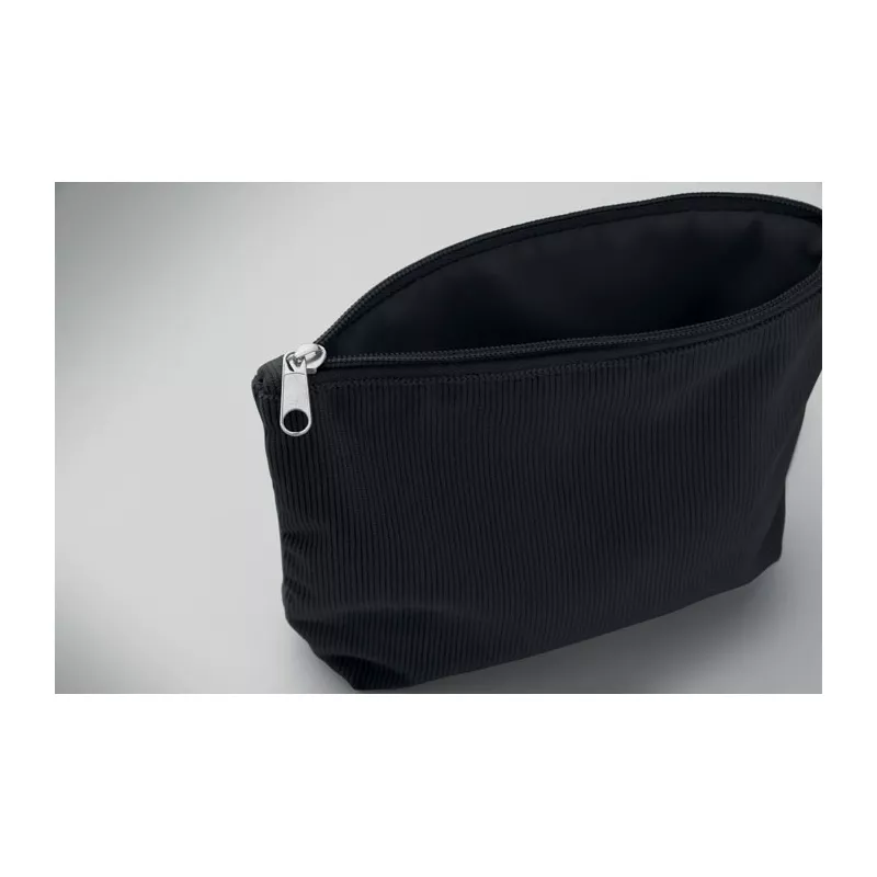 Kosmetyczka sztruksowa z podszewką 220 g/m² CORDY T - Czarny (MO2876-03)