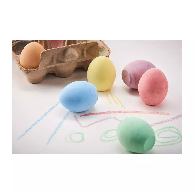 Kreda w kształcie jajek 6 szt. TAMAGO - Bezowy (MO6479-13)