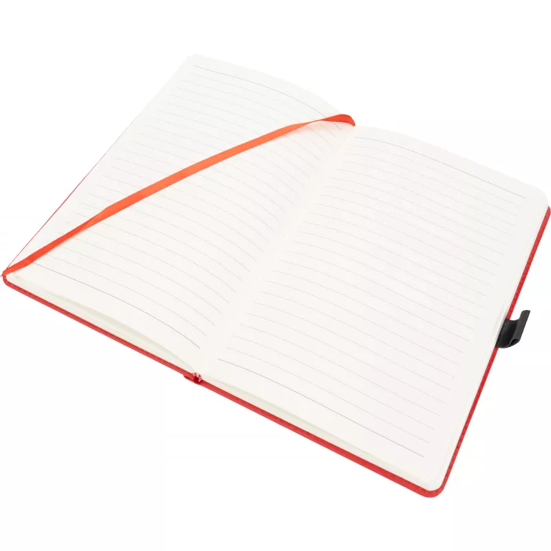 Notatnik A5 w linie z wizytownikiem MARTIN - czerwony (2008805)
