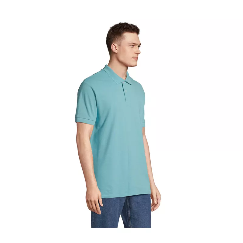 Koszulka polo męska z czesanej bawełny Sol's PACIFIC - Pool Blue (S04439-BP)