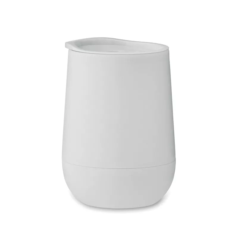 Kubek dwuścienny z PP 300 ml GO - Bialy (MO2444-06)