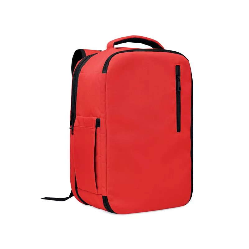 Plecak kabinowy z RPET na laptop 15" FLYSAFE - Czerwony (MO2840-05)
