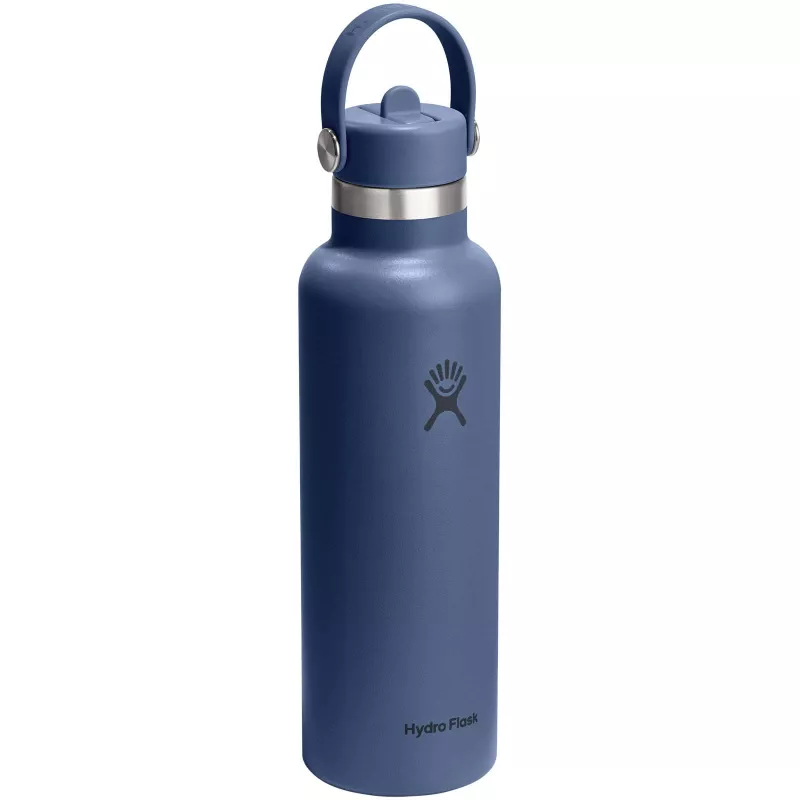 Butelka na wodę Hydro Flask Standard Mouth, pojemność 621 ml, izolowana, ze stali nierdzewnej - Średnioniebieski (10099052)