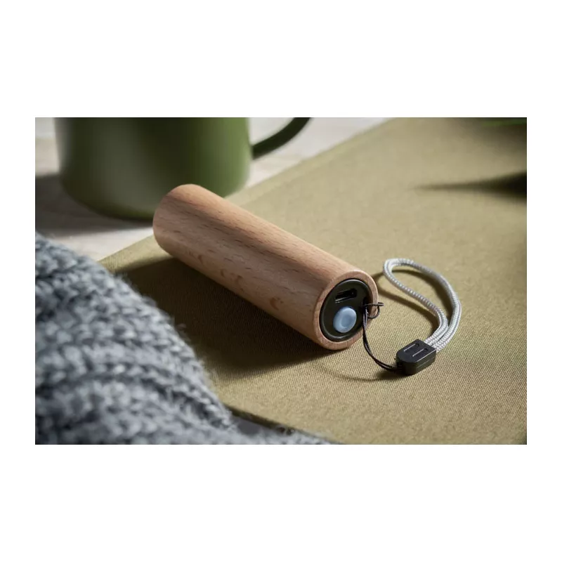 Latarka akumulatorowa z drewna bukowego 5W LITE - Drewna (MO2137-40)