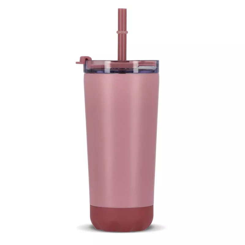 Kubek termiczny InSideOut ze stali nierdzewnej o podwójnych ściankach, 600 ml - pasteloworóżowy (LT57017-N0079)