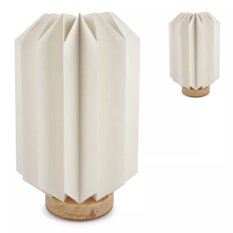 Składana papierowa lampa LED Coollux Eos, 25 cm (rozmiar skrzynki na listy) - naturalny-t (LT40728-N0094)