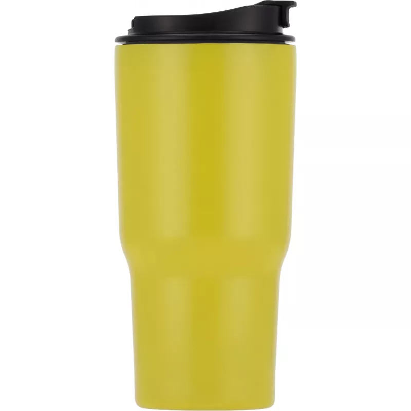 Kubek termiczny 550 ml ze stali z recyklingu DANA - żółty (8523908)