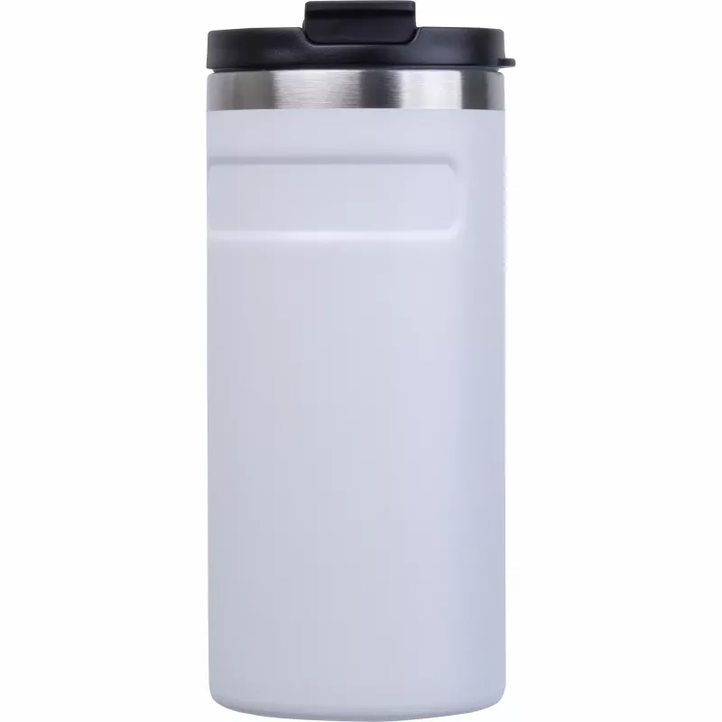 Kubek termiczny ze stali z recyklingu 450 ml SILVIO - biały (8536506)