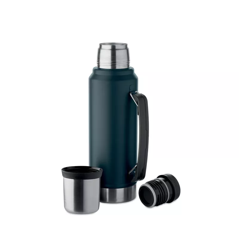 Termos stalowy z kubkiem 1000 ml NYIMA - Francuski Granat (MO2710-85)