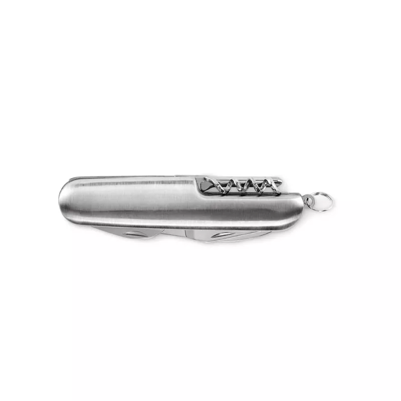 Scyzoryk z aluminium 5 funkcji MULTICHILLO - Srebrny (MO2531-14)