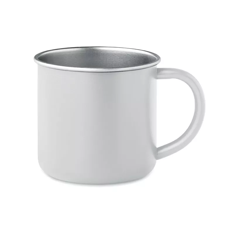 Kubek ze stali z recyklingu 300 ml CARIBU - Bialy (MO2226-06)
