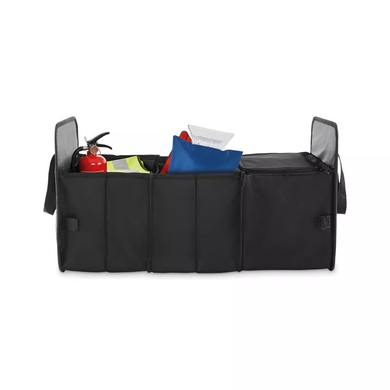 Organizer samochodowy składany z RPET ORGANIZER COOL - Czarny (MO2956-03)