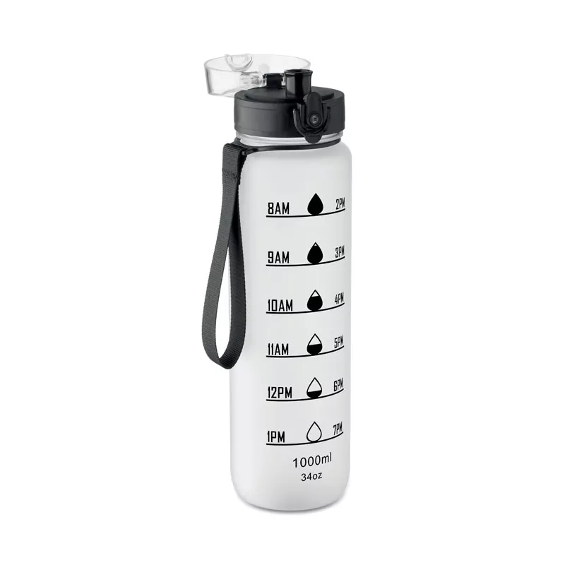 Butelka sportowa RPET 1000 ml ISFORDEN MARK - Przezroczysty Bialy (MO2672-26)