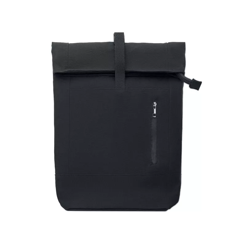 Plecak rolltop na laptop 15" 340 g/m² KOPER ROLL - Czarny (MO2400-03)