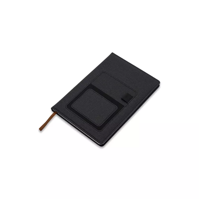 Notes z kieszonką na telefon Irun - czarny (R64265.02)