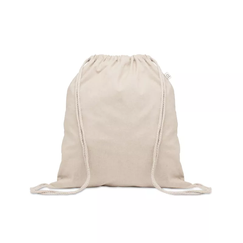Worek ze sznurkiem z recyklingu 140 g/m² CABETRI - Bezowy (MO2401-13)