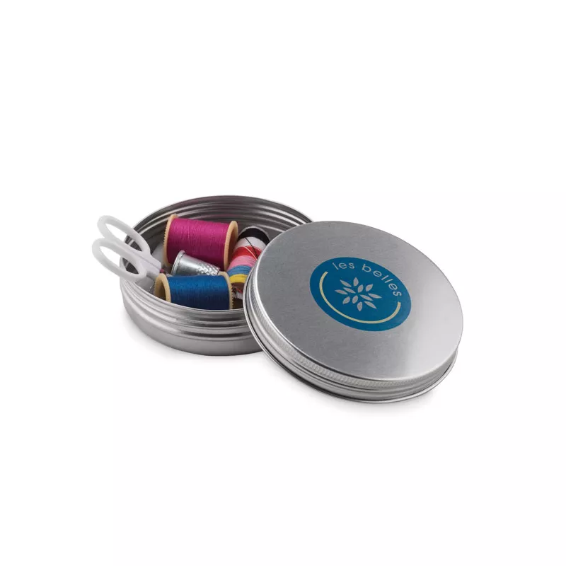 Zestaw do szycia w aluminiowej puszce CUCIRE - Srebrny Mat (MO8977-16)
