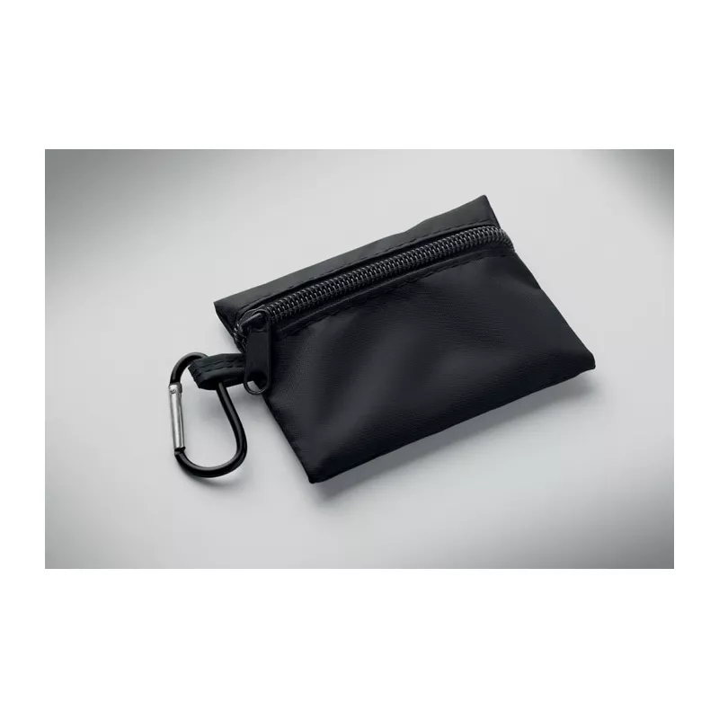 Apteczka kompaktowa w etui z RPET CAREONE - Czarny (MO2819-03)