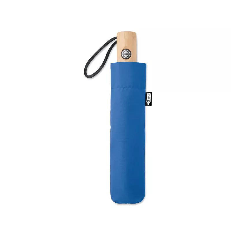 Parasol składany automatyczny 23" z RPET LEEDS - Niebieski (MO6265-37)