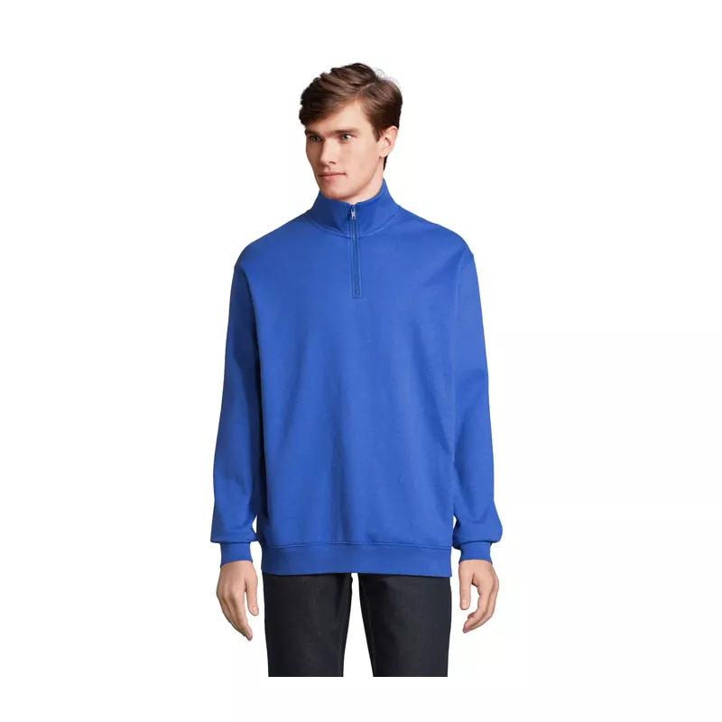 Bluza ze stójką i zamkiem 1/4 Sol's CONRAD - Niebieski (S04234-RB)
