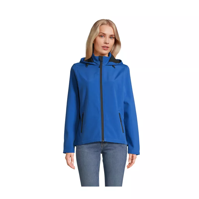 Softshell damski z kapturem Sol's RACE HOODED WOMEN - Niebieski (S04448-RB)