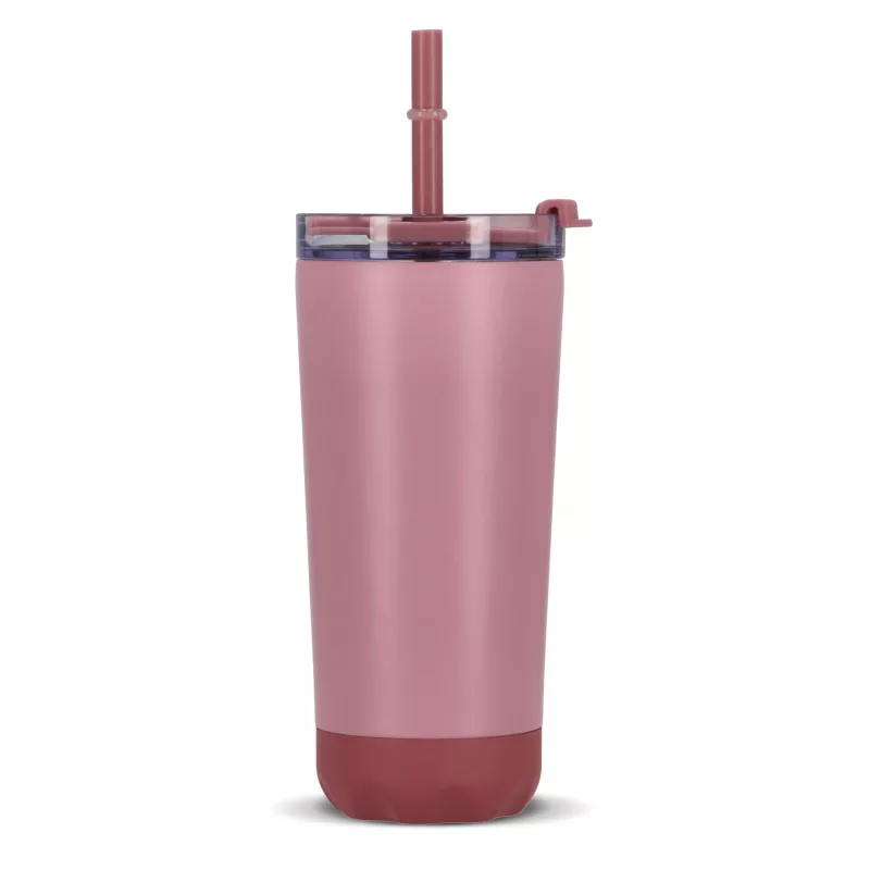 Kubek termiczny InSideOut ze stali nierdzewnej o podwójnych ściankach, 600 ml - pasteloworóżowy (LT57017-N0079)