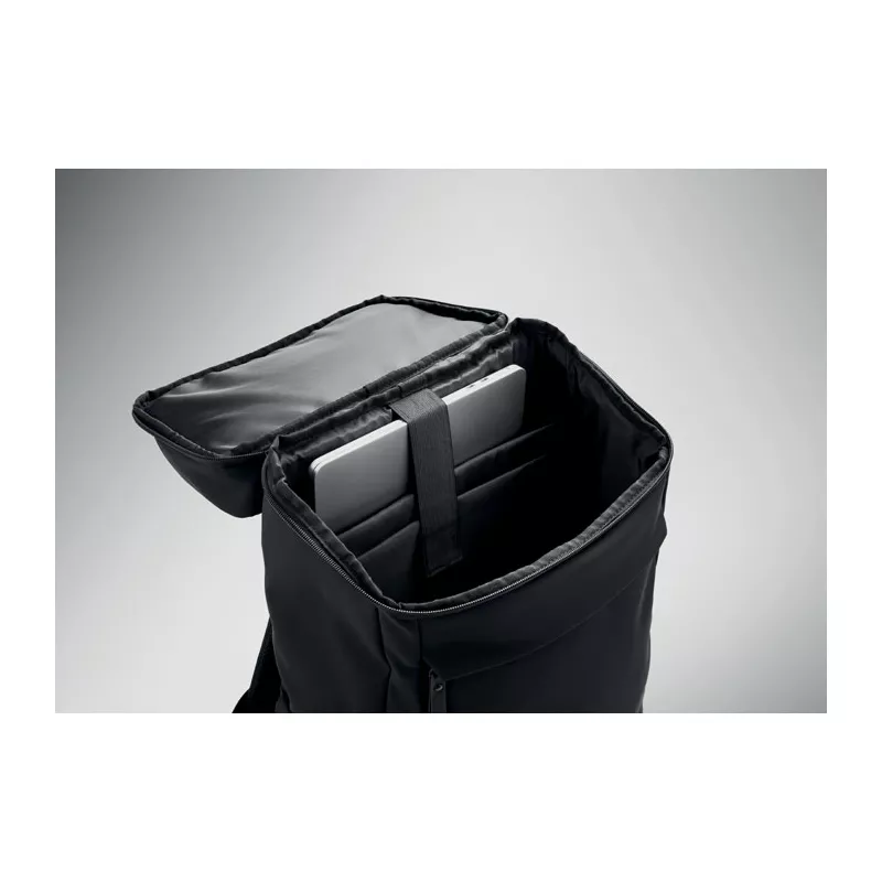 Plecak na laptop 15" z PU BOULDER - Czarny (MO3122-03)