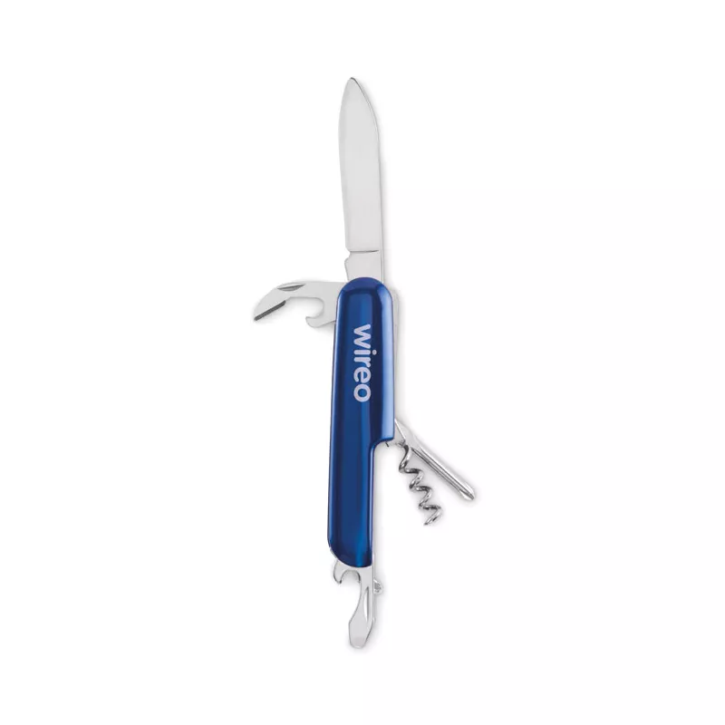 Scyzoryk z aluminium 5 funkcji MULTICHILLO - Niebieski (MO2531-04)