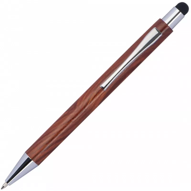 Długopis drewniany touch pen BILZEN - brązowy (219201)