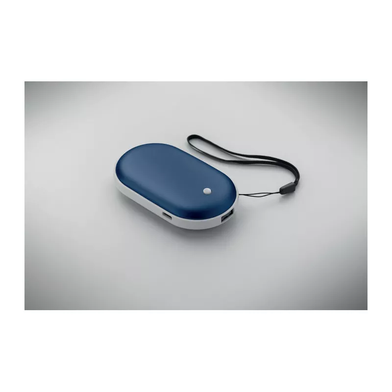 Ogrzewacz do rąk z powerbankiem 5000 mAh MUKAVA - Niebieski (MO2777-04)