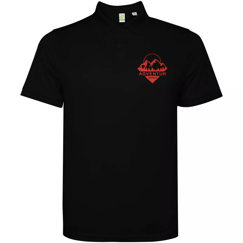 Torrmo męskie polo z krótkim rękawem - Czarny (R0400-BLACK)