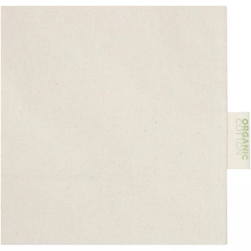 Odisha organiczna torba na zakupy z certyfikatem OCS o gramaturze 180 g/m² z pełnym dnem, 14 l  - Piasek pustyni (12078306)