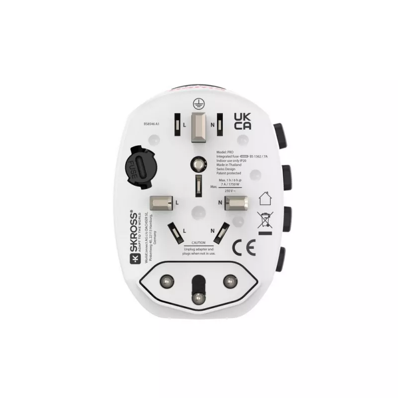 Adapter podróżny Skross for Hama Pro - biały (VH050-02)