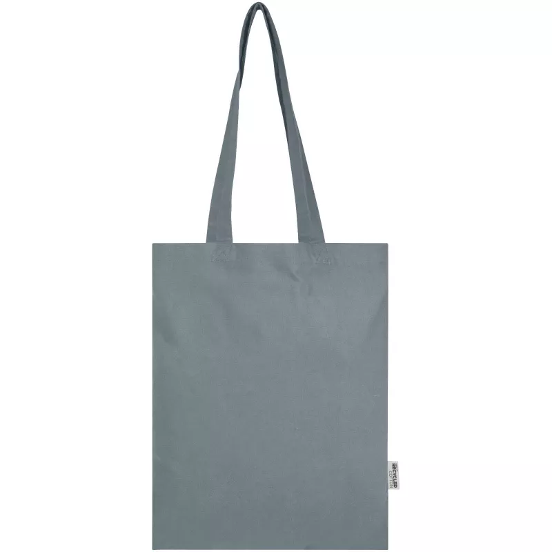 Madras Blend torba na zakupy z bawełny z recyklingu z certyfikatem GRS o gramaturze 140 g/m² i pojemności 7l - Szary (12076082)