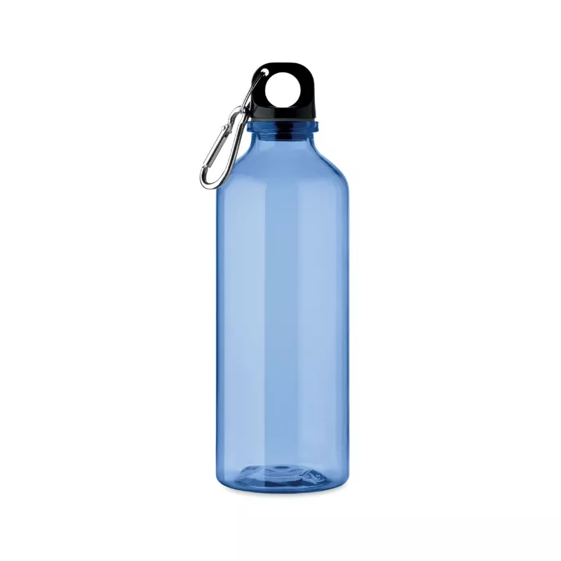 Butelka z RPET z karabińczykiem 500 ml MOSS RE500 - Przezroczysty Niebieski (MO2803-23)