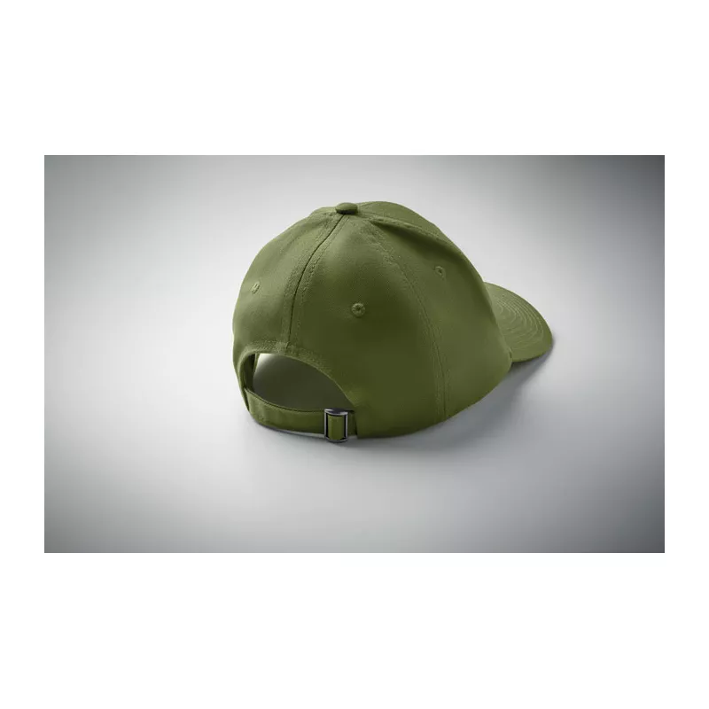 Czapka z daszkiem 6-panelowa 280 g/m² BAHAMAS - Zieleń Wojskowa (MO2347-49)