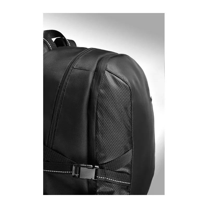 Plecak na laptopa 15" z poliestru 600D TECNOTREK - Czarny (MO9096-03)