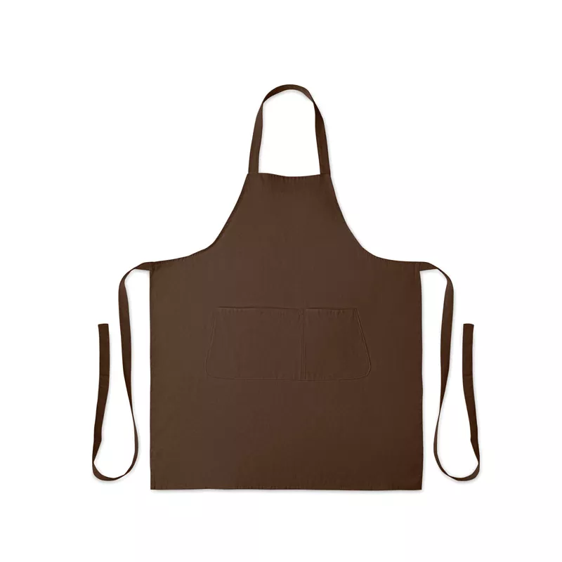 Fartuch z bawełny organicznej 240 g/m² GAMMA - Czekolada (MO2249-41)