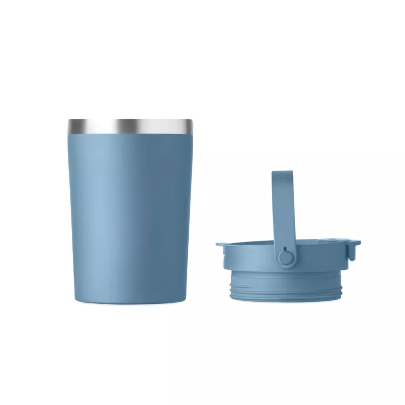 Kubek termiczny ze słomką i paskiem 350 ml COZYCUP - Petrol (MO2922-20)