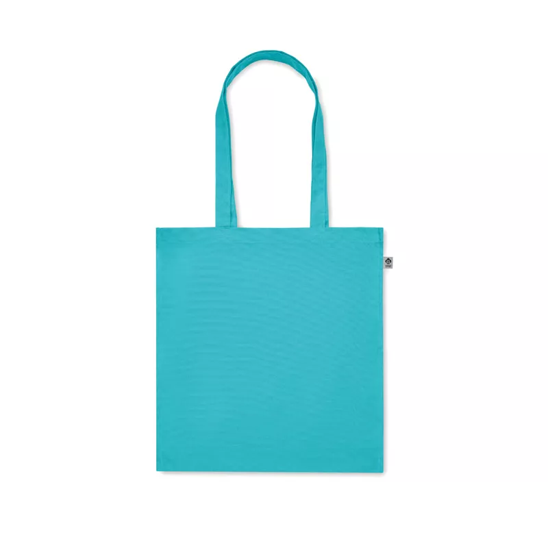 Torba z bawełny organicznej 220 g/m² BENTE COLOUR - Turkusowy (MO2197-12)