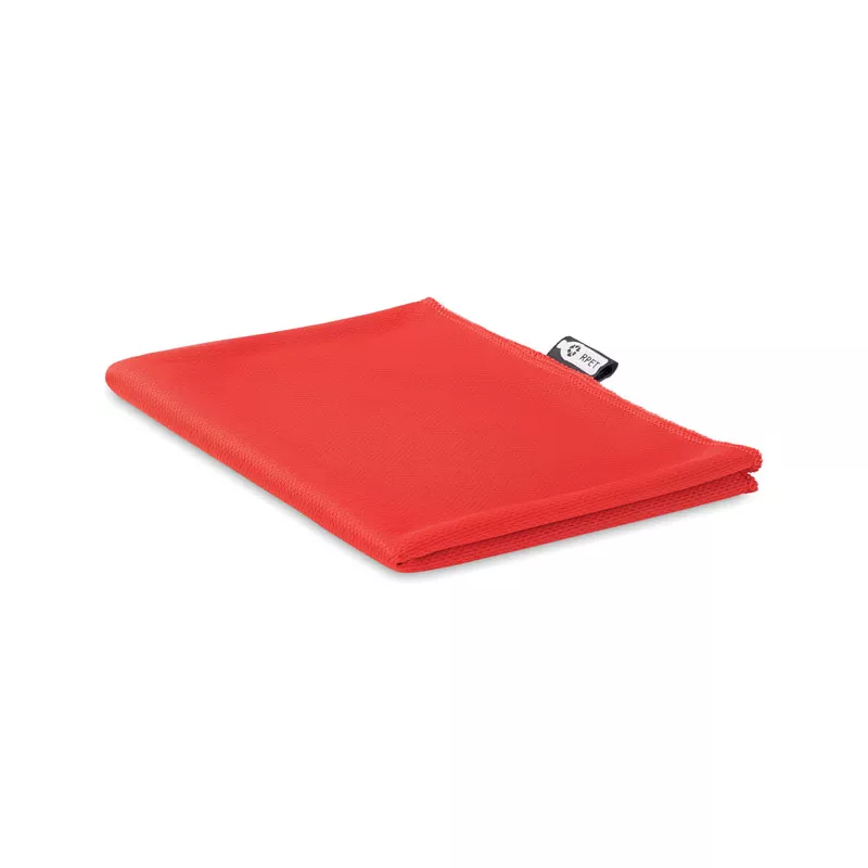 Ręcznik sportowy RPET z workiem 30x80 cm TUKO RPET - Czerwony (MO9918-05)