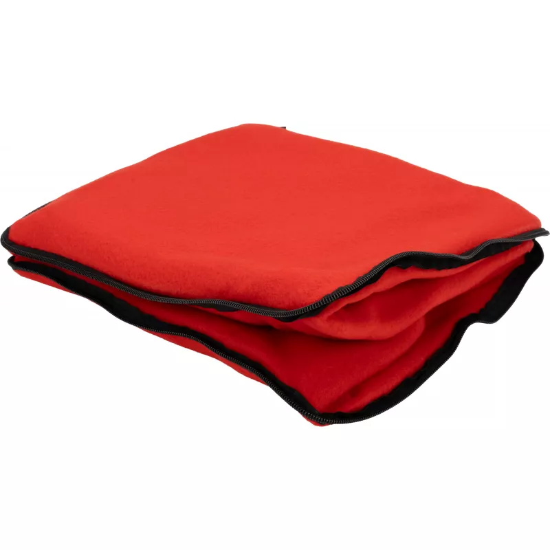 Koc z polaru/poduszka 2w1 RADCLIFF - czerwony (277505)