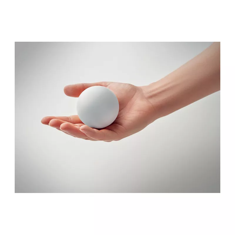 Piłka gumowa do odbijania 6 cm FUNBALL - Bialy (MO2931-06)