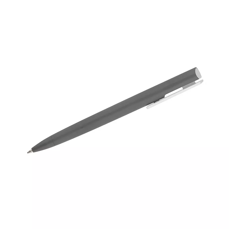 Długopis plastikowy z matową powłoką soft touchALEO - szary (19499-14)