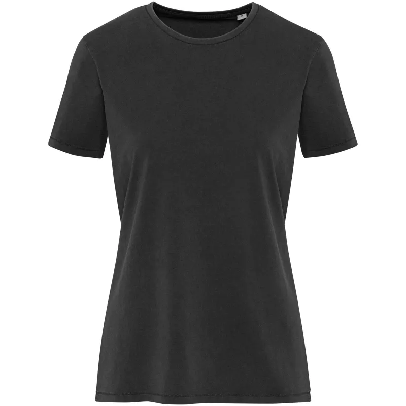Nanaimo 160 g/m2 sprany damski T-shirt - Czarny (39566-BLACK)