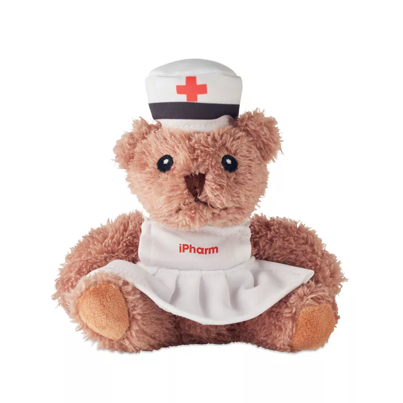Miś pluszowy w stroju pielęgniarki NURSE - Bialy (MO2839-06)