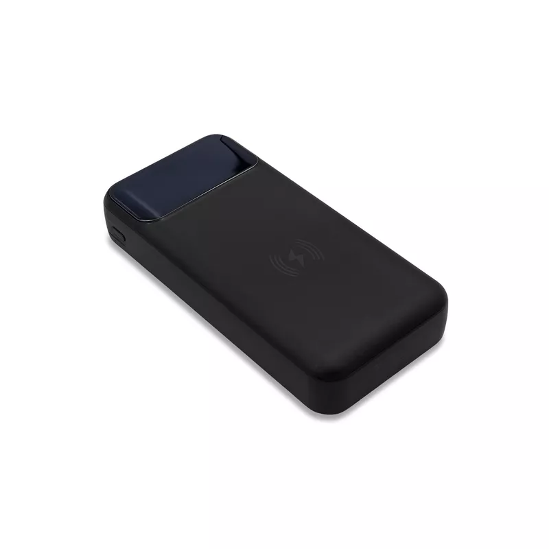 Power bank 20000 mAh z ładowarką indukcyjną Supremi - czarny (R64385.02)