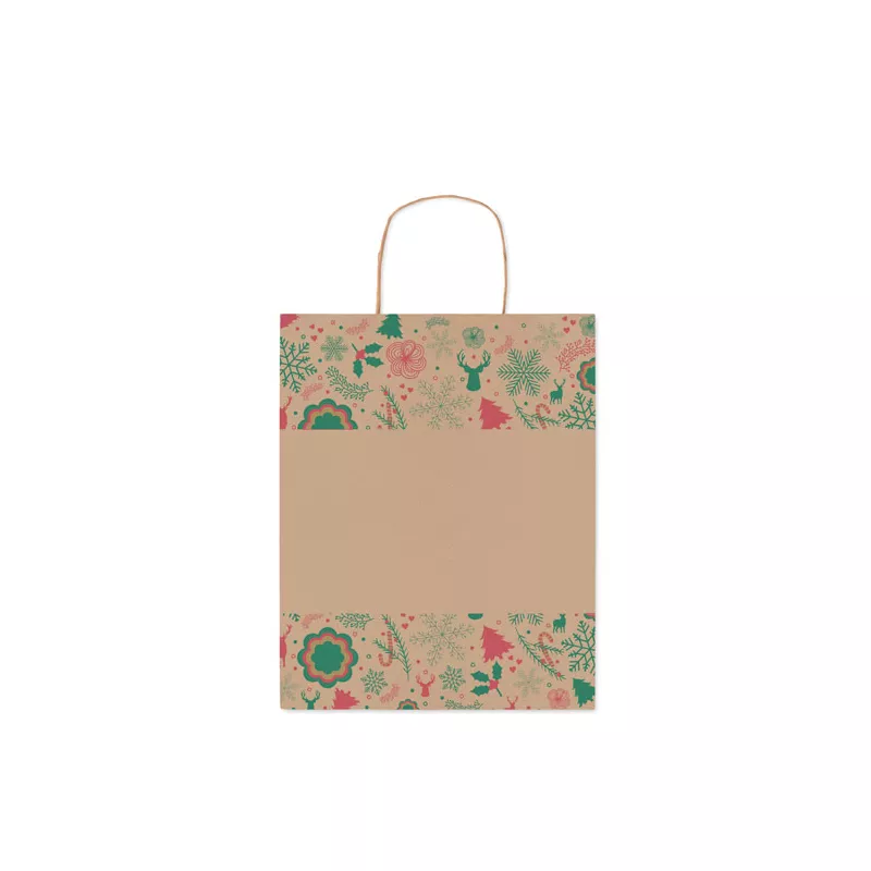 Torba prezentowa papierowa średnia 90 g/m² BAO MEDIUM - Bezowy (CX1519-13)