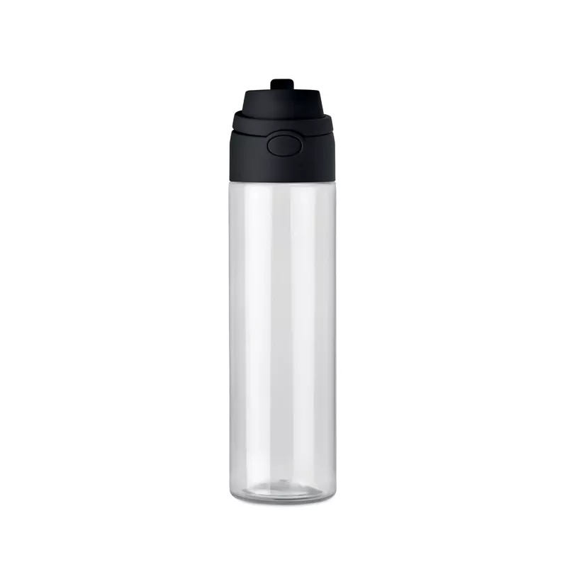 Butelka z RPET ze słomką 2 w 1 700 ml TOIEN KLAR - Czarny (MO2990-03)