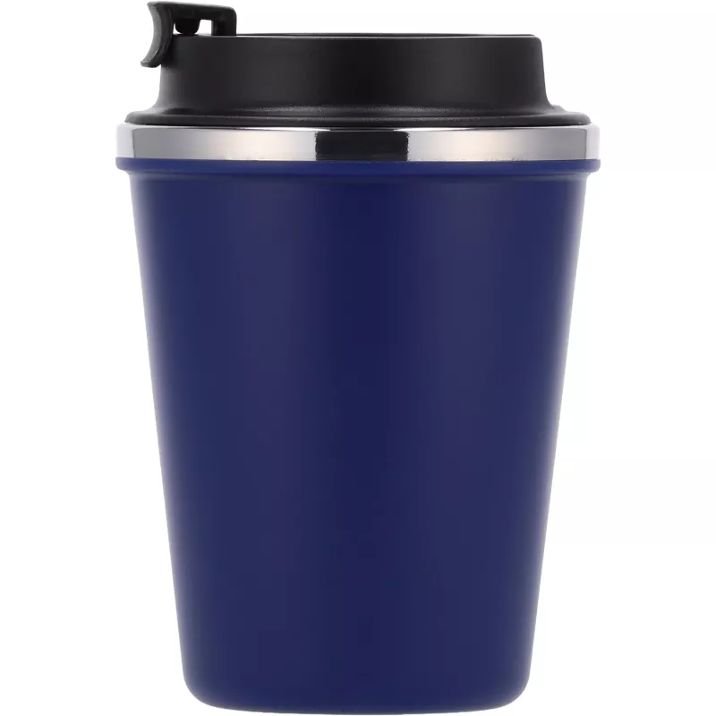 Kubek termiczny 350 ml z powłoką z recyklingu METODY - granatowy (8496244)
